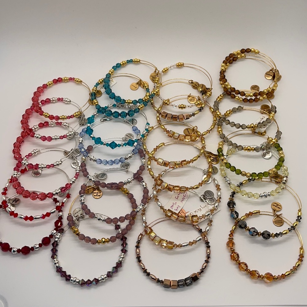 30 Swarovski crystal beaded bracelets assorted NEW